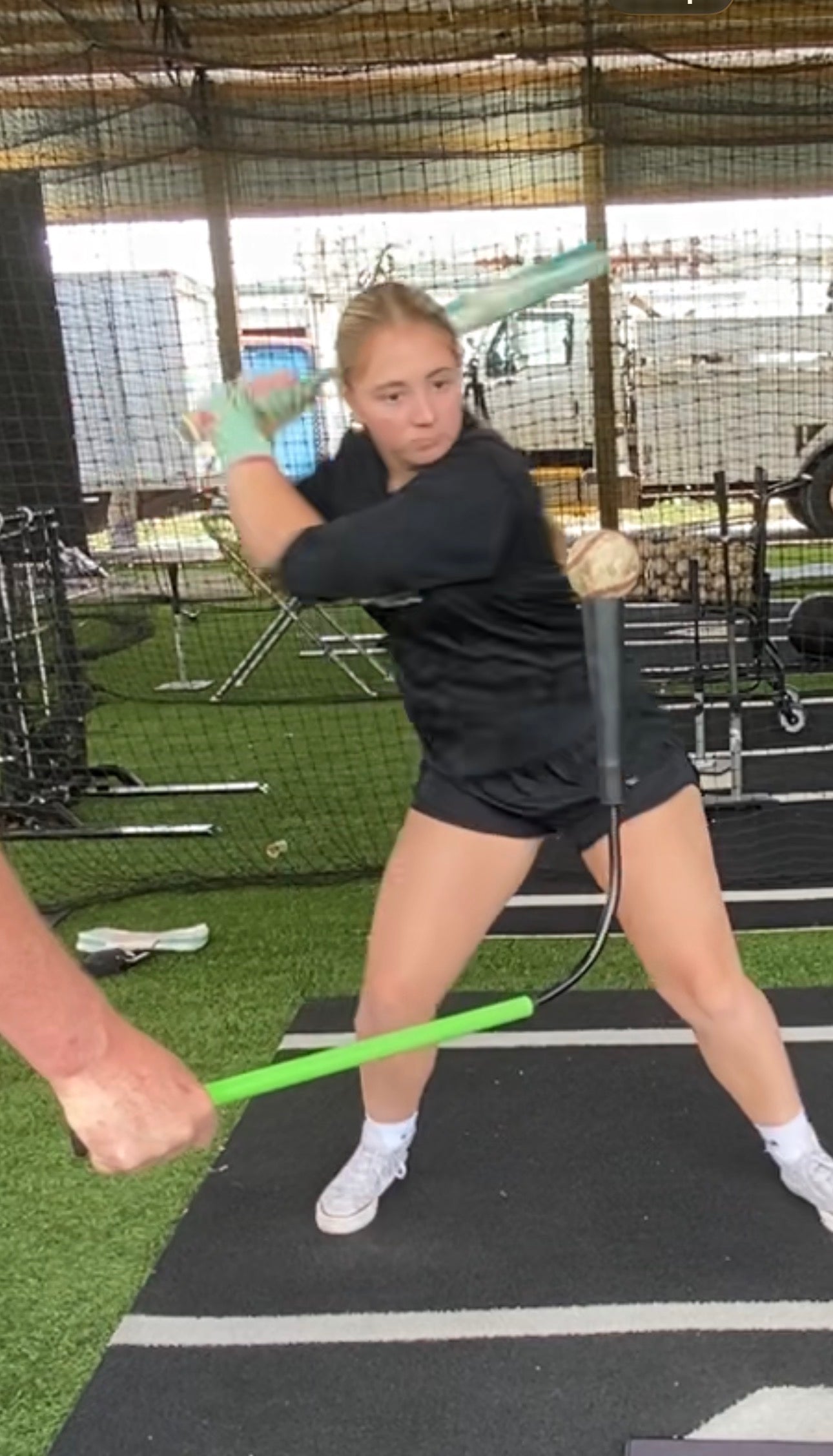 Handheld Flexible Batting Tee