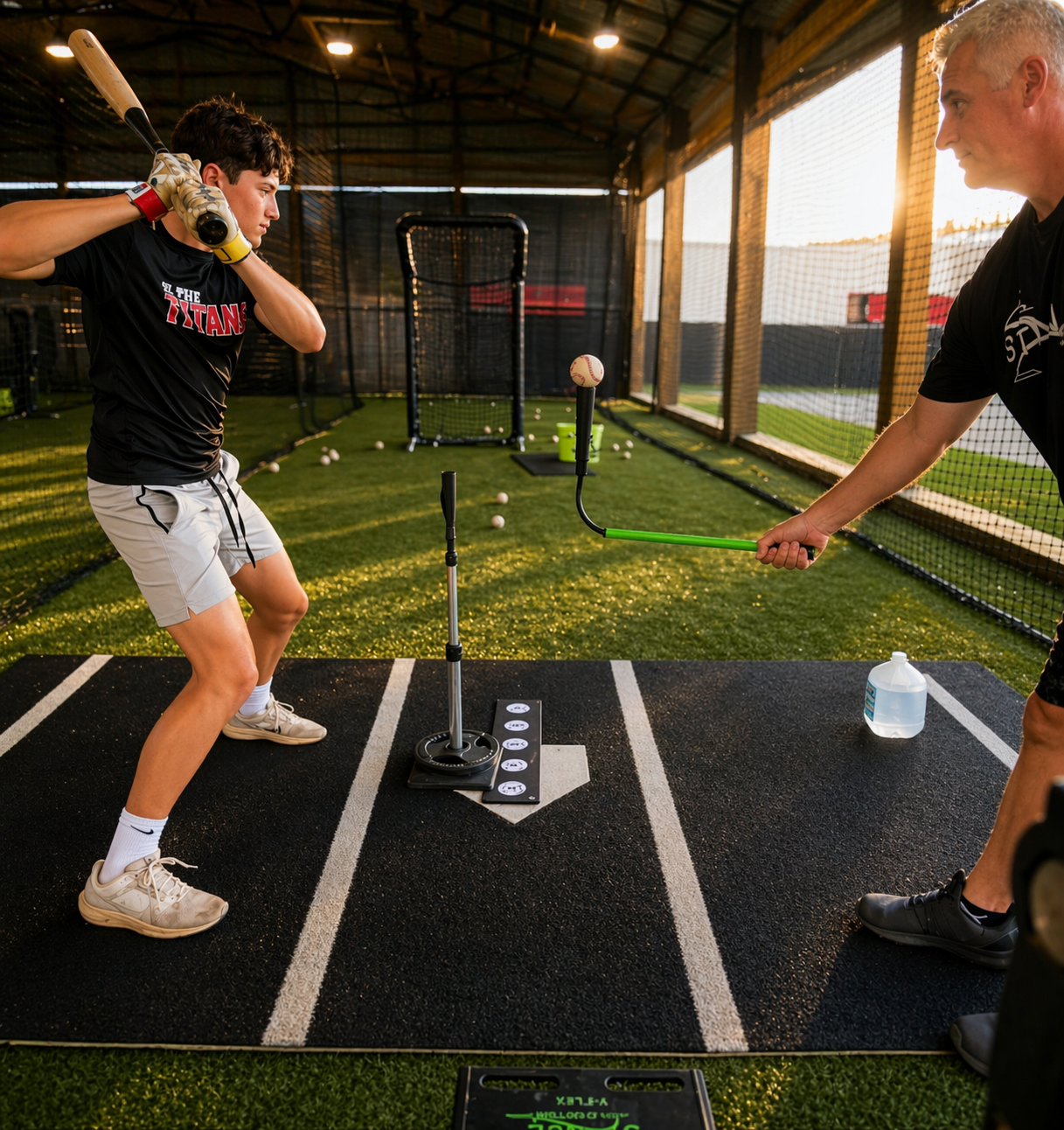 Handheld Flexible Batting Tee