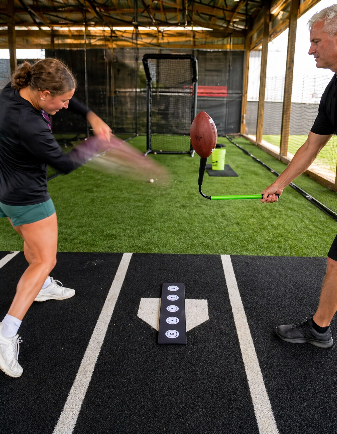 Handheld Flexible Batting Tee