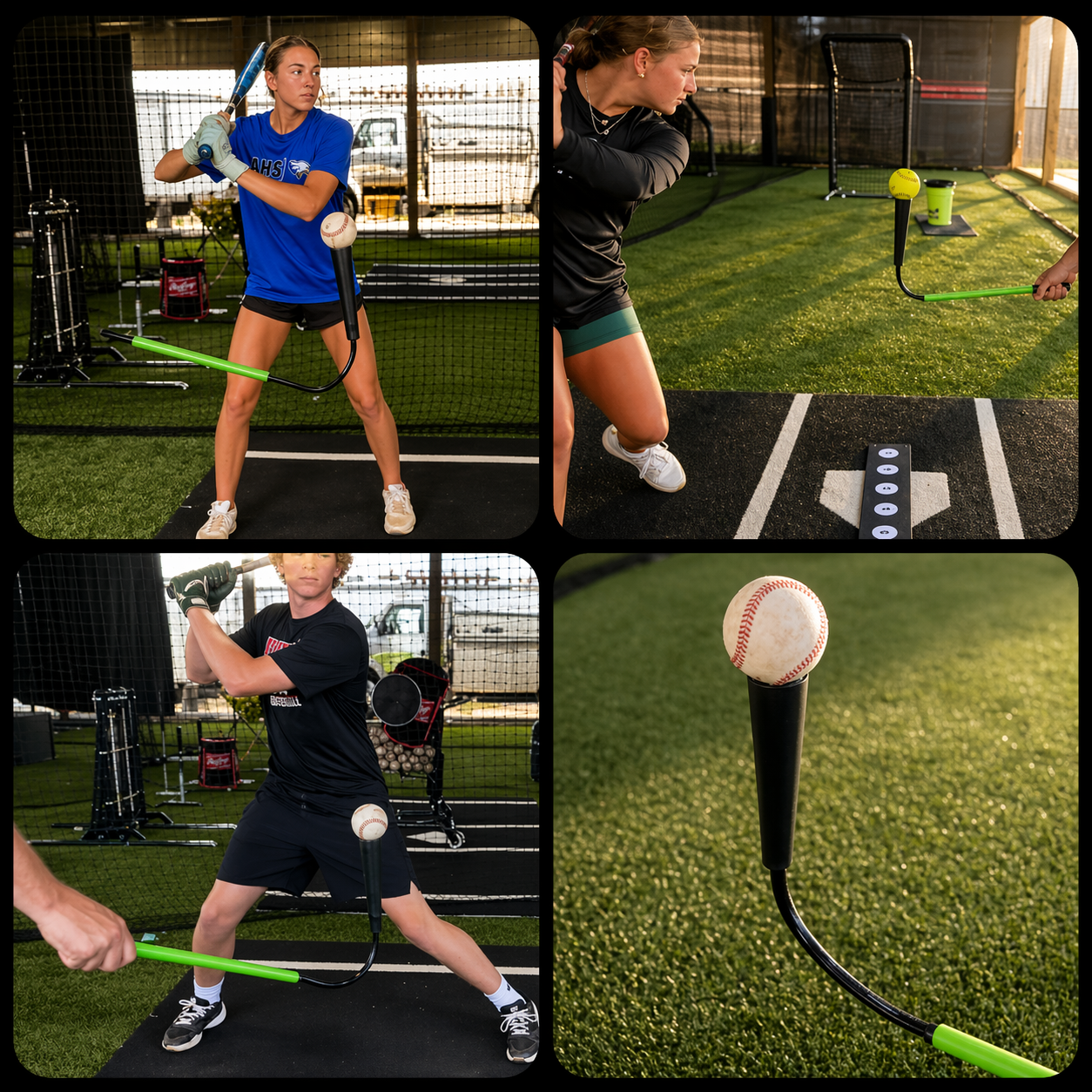 Handheld Flexible Batting Tee