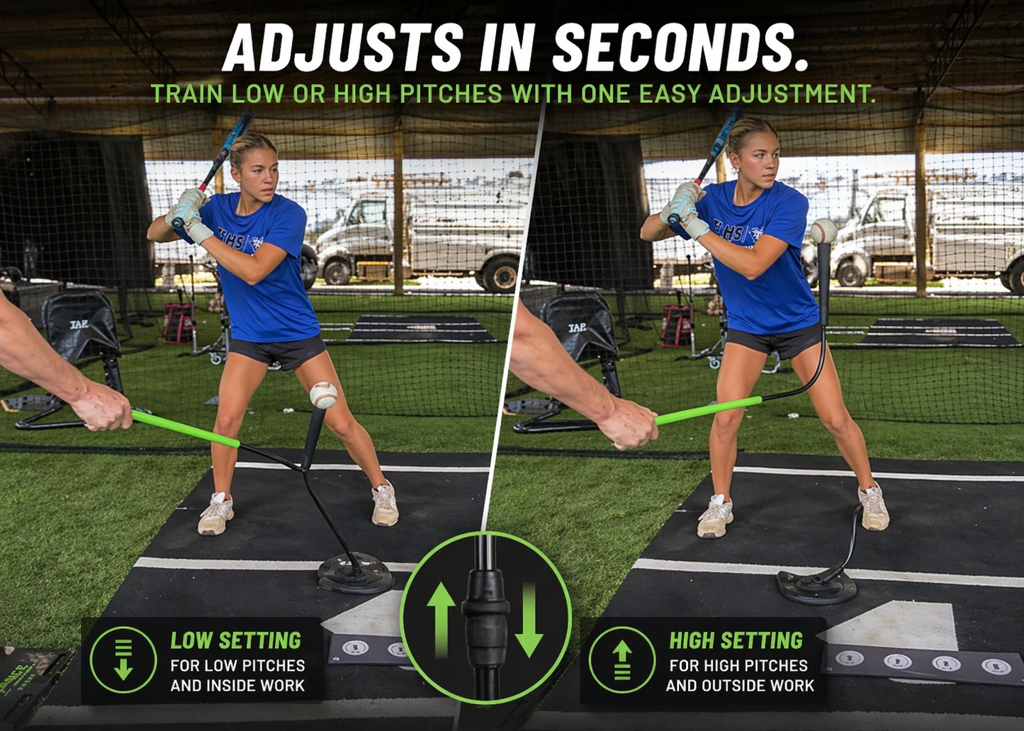 Handheld Flexible Batting Tee