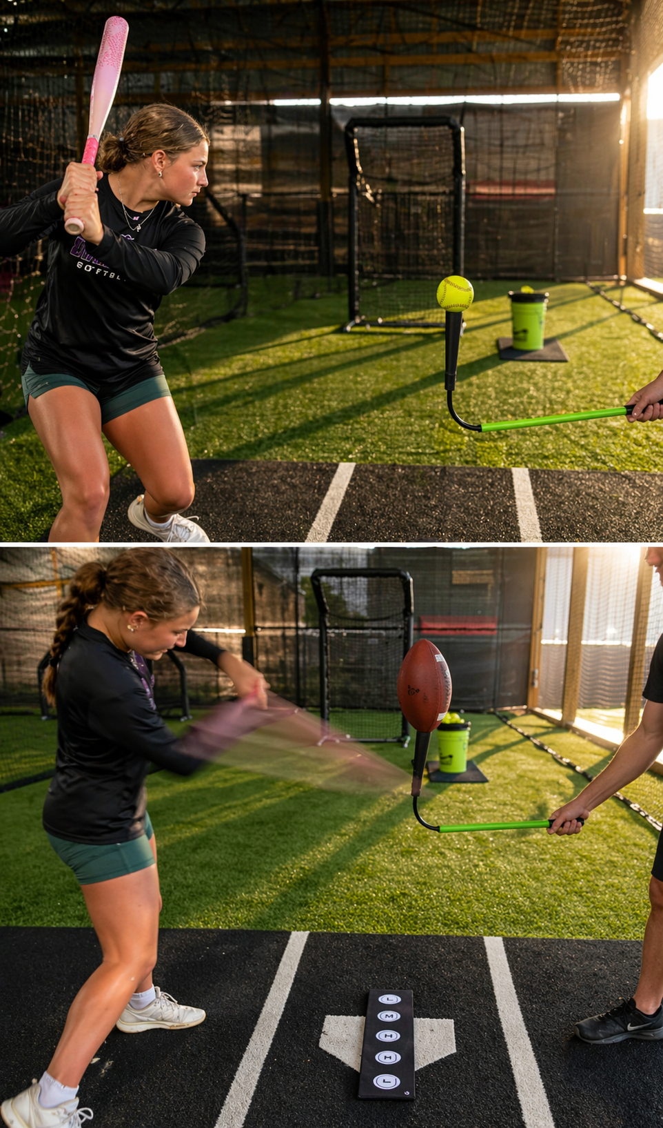 Handheld Flexible Batting Tee