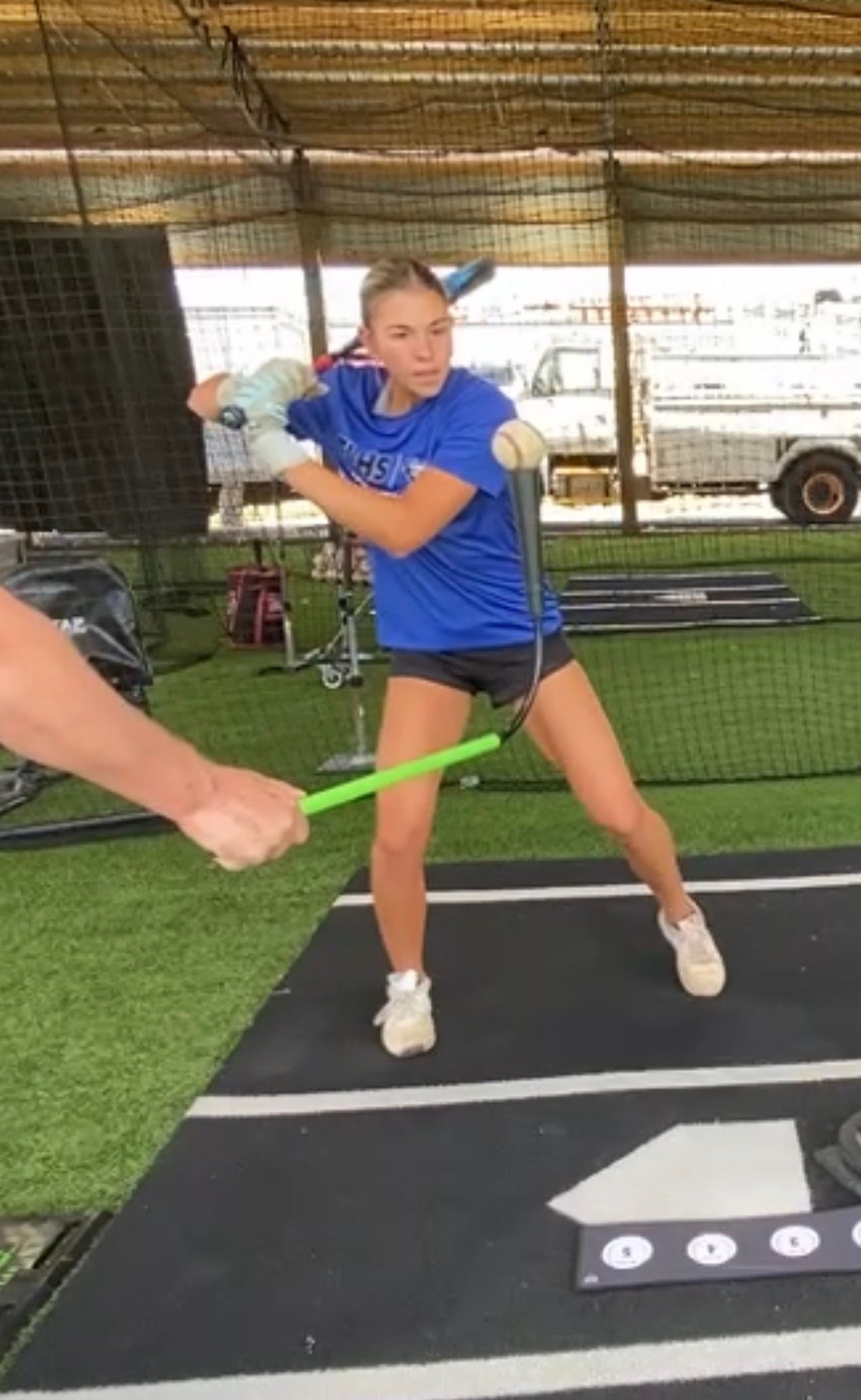 Handheld Flexible Batting Tee